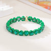 Wholesale Rainbow Enamel Alloy Love Heart Shaped Elastic Bracelet With Diamond Treatment