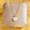 Wholesale Real Gold Electroplated Geometric Pattern Titanium Steel And Copper Necklace With Zircon And Pearl For Women Elegant Light Luxury Jewelry