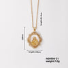 Wholesale Religious Accessories Necklace Copper Micropaved Zircon Cartoon Characters Pendant Electroplated