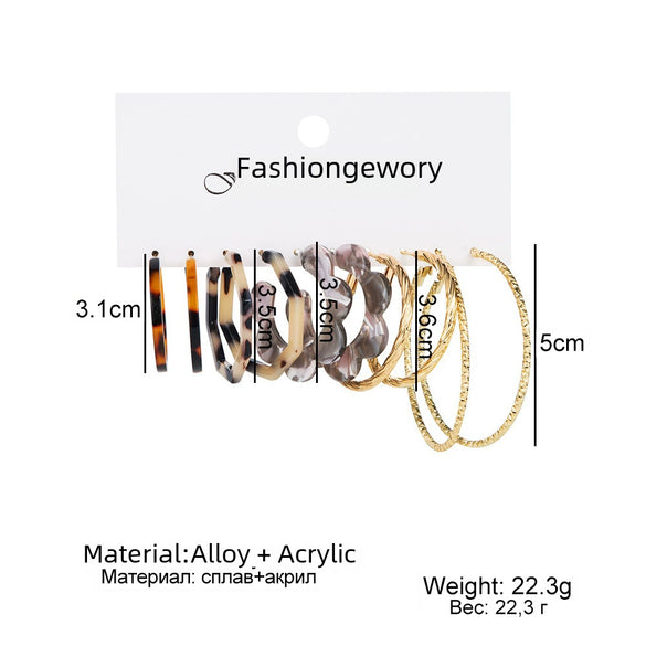 Wholesale Resin And Crystal Butterfly Pendant Circle Earrings Set With Simple Pearl Studs And Micro Inlay