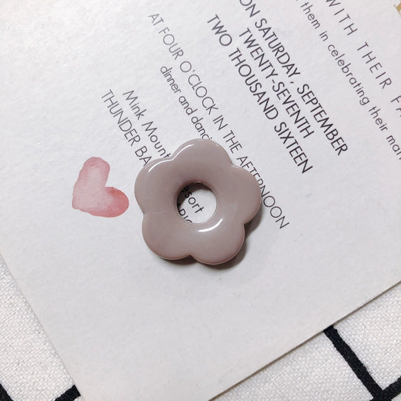 Wholesale Resin And Plastic Flower Earrings Accessories With Environmental Protection Treatment For Diy Jewelry