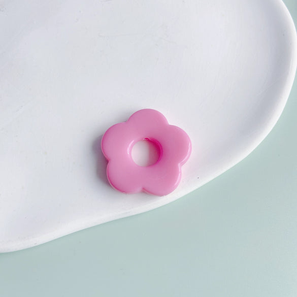 Wholesale Resin And Plastic Flower Earrings Accessories With Environmental Protection Treatment For Diy Jewelry