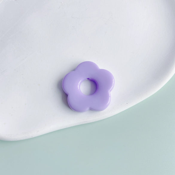 Wholesale Resin And Plastic Flower Earrings Accessories With Environmental Protection Treatment For Diy Jewelry
