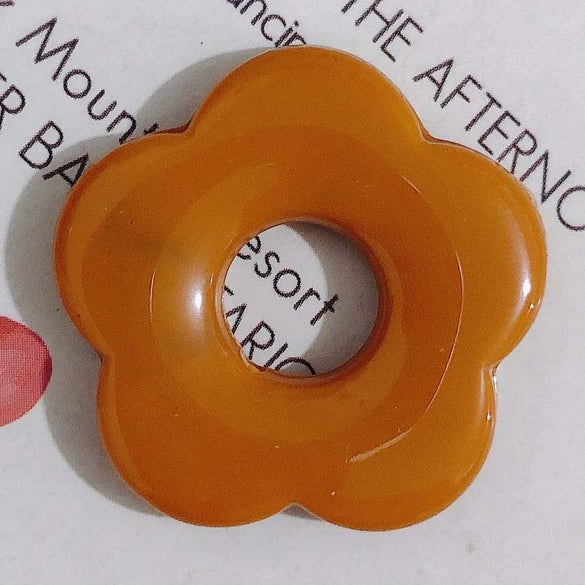 Wholesale Resin And Plastic Flower Earrings Accessories With Environmental Protection Treatment For Diy Jewelry