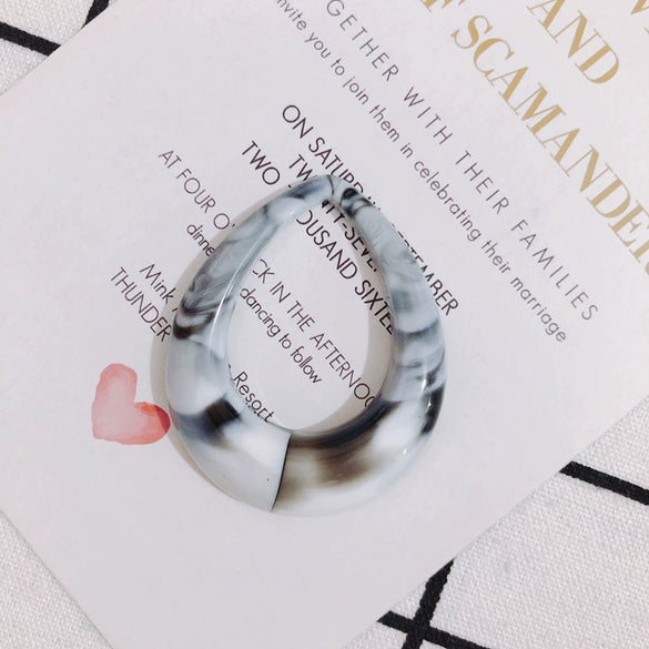 Wholesale Resin And Plastic Hollow Water Drop Earrings Pendant Jewelry Accessories