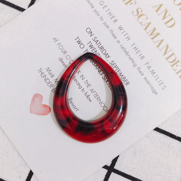 Wholesale Resin And Plastic Hollow Water Drop Earrings Pendant Jewelry Accessories