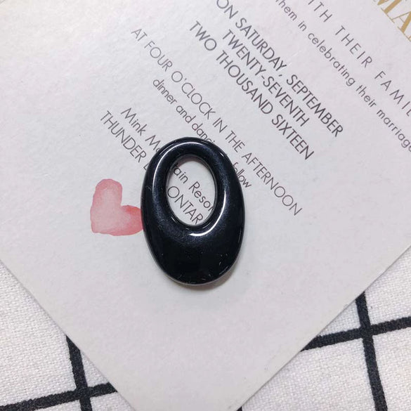 Wholesale Resin And Plastic Oval Earrings And Pendant Jewelry Accessories With Environmental Protection Treatment