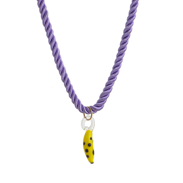 Wholesale Resin Fruit Pattern Female Pendant Necklace With Highstrength Polyester Filament Chain