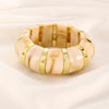 Wholesale Resin Geometric Asymmetrical Open Bracelet For Women Environmentalfriendly Retro Exaggerated Simple Elegant Highend Versatile