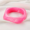 Wholesale Resin Geometric Asymmetrical Open Bracelet For Women Environmentalfriendly Retro Exaggerated Simple Elegant Highend Versatile