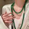 Wholesale Resin Geometric Beaded Necklace For Women Polish Processing Retro Elegant Multiwear Sweater Chain Accessories