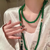Wholesale Resin Geometric Beaded Necklace For Women Polish Processing Retro Elegant Multiwear Sweater Chain Accessories