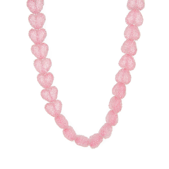 Wholesale Resin Heart Shape Electroplated Women's Jewelry Necklace