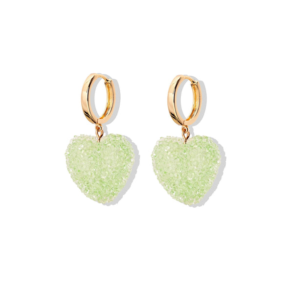 Wholesale Resin Heart Shape Electroplated Women's Jewelry Necklace