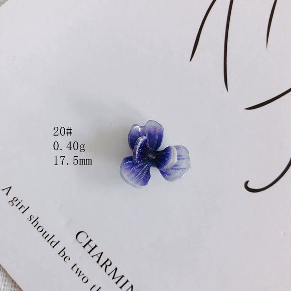 Wholesale Resin Jewelry Accessories With Simulation Flower Petals And Leaves For Diy Earrings Environmentally Protected