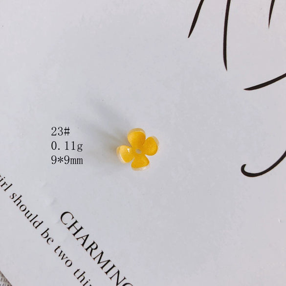 Wholesale Resin Jewelry Accessories With Simulation Flower Petals And Leaves For Diy Earrings Environmentally Protected
