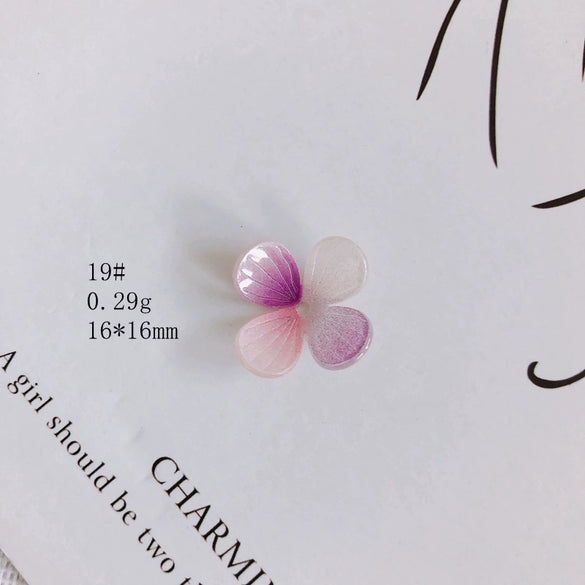 Wholesale Resin Jewelry Accessories With Simulation Flower Petals And Leaves For Diy Earrings Environmentally Protected