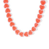 Wholesale Resin Love Heart Shape Necklace With Electroplating Colorful And Cute Design For Women