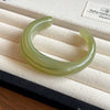 Wholesale Resin Open Bracelet With Irregular Geometric Pattern Handmade Exaggerated Style