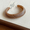 Wholesale Resin Open Bracelet With Irregular Geometric Pattern Handmade Exaggerated Style
