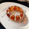 Wholesale Resin Open Bracelet With Irregular Geometric Pattern Handmade Exaggerated Style
