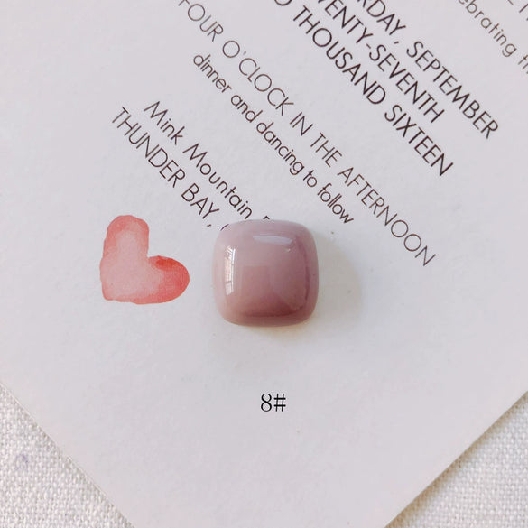 Wholesale Resin Square Flat Bottom Earrings And Pendant Jewelry Accessories