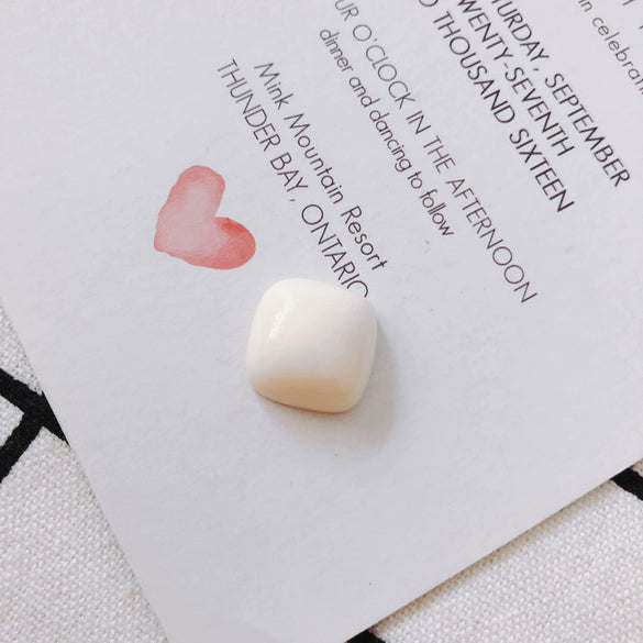 Wholesale Resin Square Flat Bottom Earrings And Pendant Jewelry Accessories