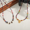 Wholesale Retro Animal Style Garnet Red Agate Beaded Copper Handmade Necklace For Women