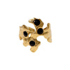 Wholesale Retro Asymmetrical Opening 18K Goldplated Stainless Steel Ring For Women