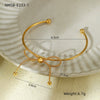 Wholesale Retro Bow Tie Heart Shape Stainless Steel Electroplated Earrings For Women