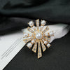 Wholesale Retro Brooch Zinc Alloy Constellation Electroplating Diamond Pearl Jewelry For Women And Unisex