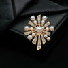 Wholesale Retro Brooch Zinc Alloy Constellation Electroplating Diamond Pearl Jewelry For Women And Unisex