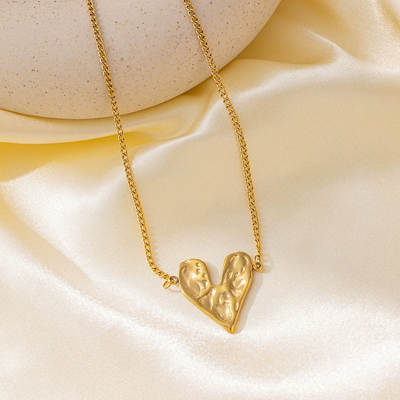 Wholesale Retro Cold Style Heart Jewelry Set For Women With Love Water Drops Bells Patterns Titanium Steel Electroplated
