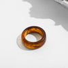 Wholesale Retro Color Resin Ring With Geometric Design For Women
