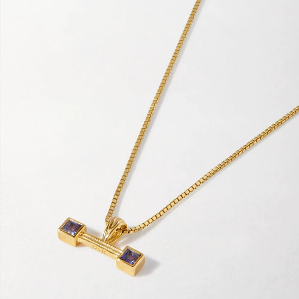Wholesale Retro Crossbone Lock Pendant Necklace Electroplated 18K Gold Color Retention Stainless Steel Copper Unisex