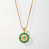 Wholesale Retro Crossbone Lock Pendant Necklace Electroplated 18K Gold Color Retention Stainless Steel Copper Unisex
