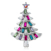 Wholesale Retro Crystal Christmas Tree Brooches For Women Jewelry Accessories