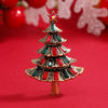 Wholesale Retro Crystal Christmas Tree Brooches For Women Jewelry Accessories