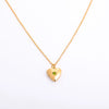 Wholesale Retro Diamond Heartshaped Titanium Steel And Copper Necklace For Women