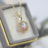 Wholesale Retro Doublesided Swallow Pendant 925 Sterling Silver Goldplated Natural Amethyst Clavicle Chain With Animal And Zodiac Patterns Set With Gemstones