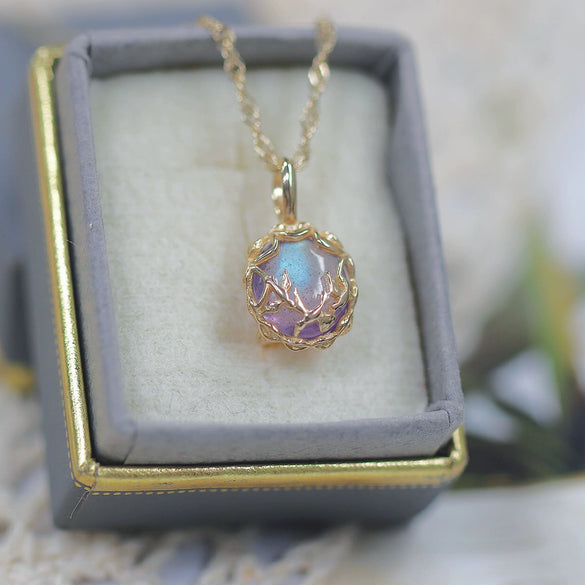 Wholesale Retro Doublesided Swallow Pendant 925 Sterling Silver Goldplated Natural Amethyst Clavicle Chain With Animal And Zodiac Patterns Set With Gemstones