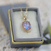 Wholesale Retro Doublesided Swallow Pendant 925 Sterling Silver Goldplated Natural Amethyst Clavicle Chain With Animal And Zodiac Patterns Set With Gemstones