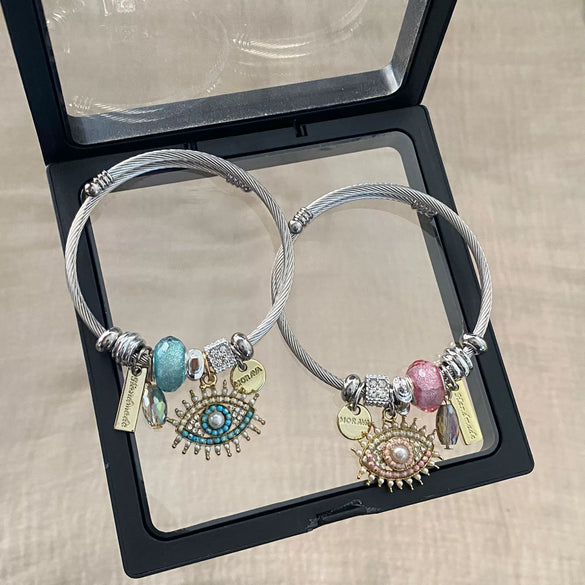 Wholesale Retro Electroplated Stainless Steel Bracelet For Women