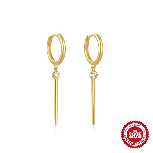Wholesale Retro Elegant Geometric Round Love Tassel S925 Sterling Silver Earrings With Electroplating