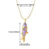 Wholesale Retro Elegant Ocean Style Pearl Shell Koi Conch Pendant Necklace For Women With Gold Plated Titanium Steel And O Word Chain Featuring Animal Zodiac Patterns