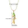 Wholesale Retro Elegant Ocean Style Pearl Shell Koi Conch Pendant Necklace For Women With Gold Plated Titanium Steel And O Word Chain Featuring Animal Zodiac Patterns