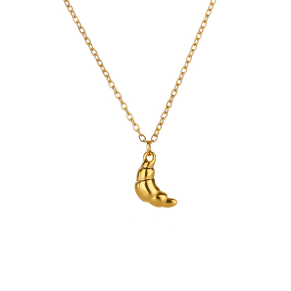 Wholesale Retro Elegant Ocean Style Pearl Shell Koi Conch Pendant Necklace For Women With Gold Plated Titanium Steel And O Word Chain Featuring Animal Zodiac Patterns