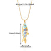 Wholesale Retro Elegant Ocean Style Pearl Shell Koi Conch Pendant Necklace For Women With Gold Plated Titanium Steel And O Word Chain Featuring Animal Zodiac Patterns