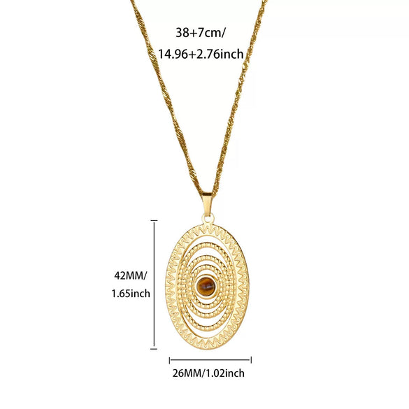 Wholesale Retro Elegant Ocean Style Pearl Shell Koi Conch Pendant Necklace For Women With Gold Plated Titanium Steel And O Word Chain Featuring Animal Zodiac Patterns