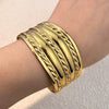 Wholesale Retro Exaggerated Stainless Steel Women's Bracelets Electroplating Jewelry